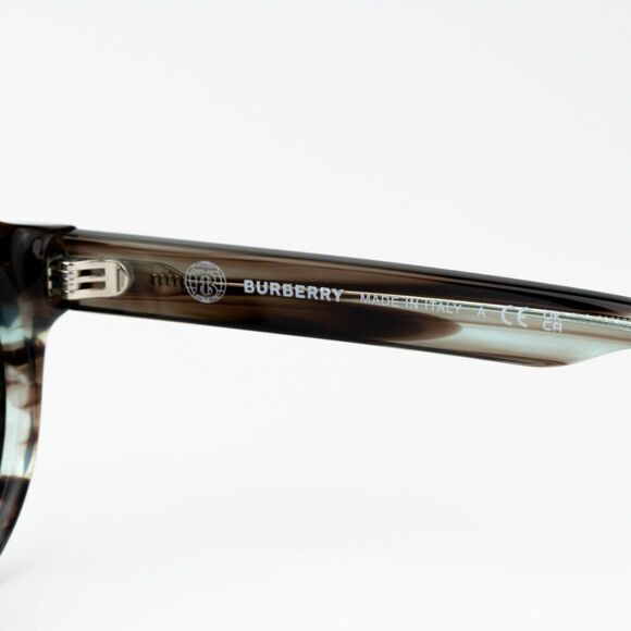 NEW Burberry BE4404 409871 Striped Green Oval Unisex Sunglasses BE4404 - Picture 9 of 11